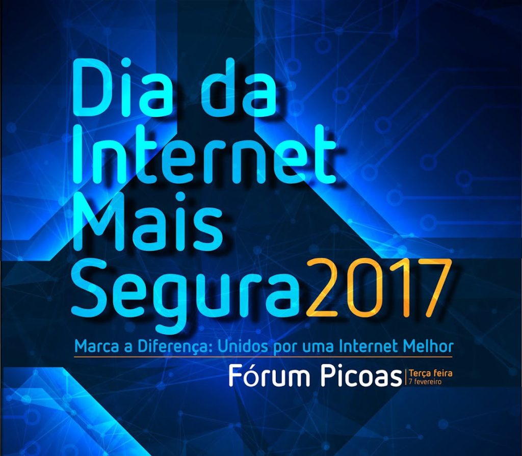 Banner do Dia da internet mais segura em Picoas, de 2017
